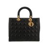 Borsa Dior  Lady Dior in pelle cannage nera - 360 thumbnail
