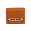 Hermès  Roulis shoulder bag  in gold Swift leather - 360 thumbnail