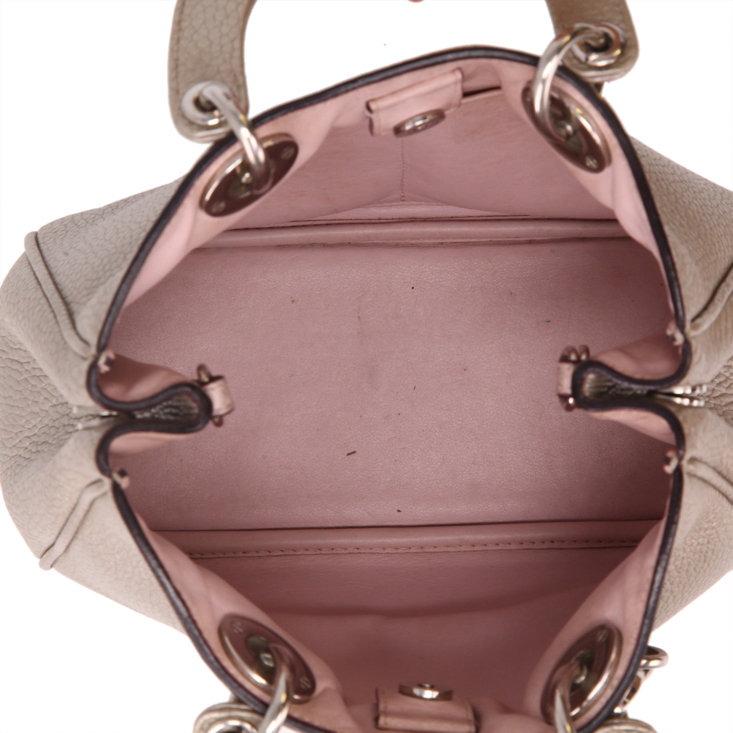 Dior  Diorissimo handbag  in gold leather - Detail D3