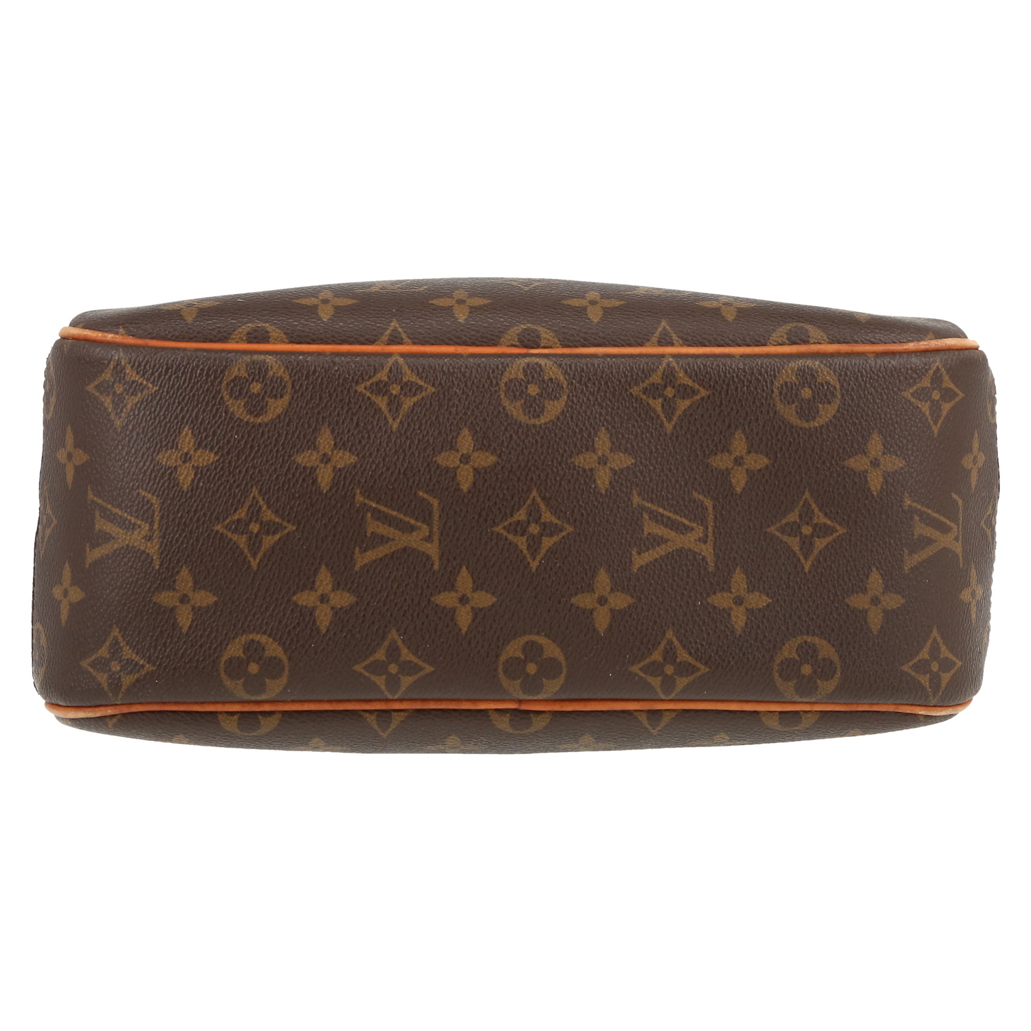 Sac à main Louis Vuitton  Trouville en toile monogram marron et cuir naturel - Detail D1