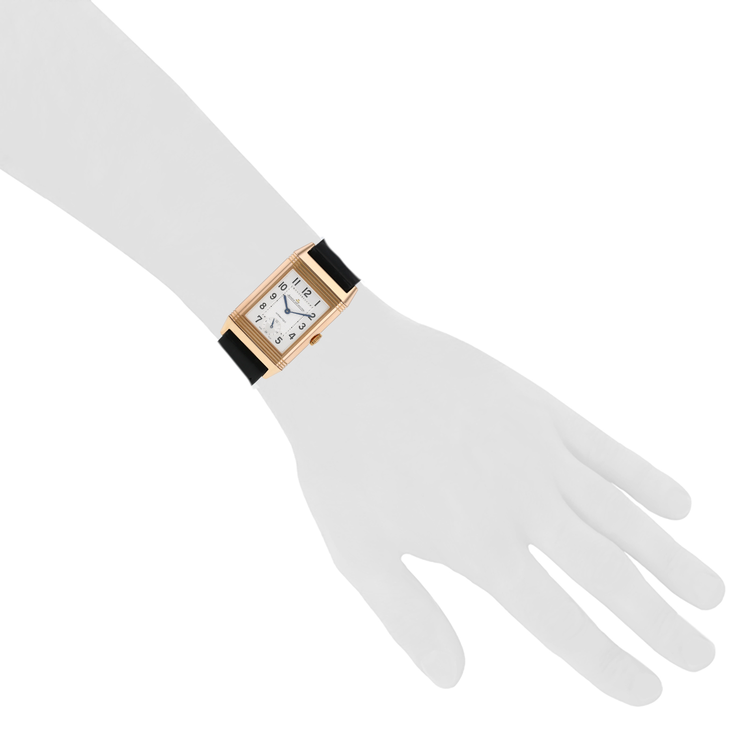 Montre Jaeger-LeCoultre Grande Reverso Night & Day en or rose Ref: Jaeger-LeCoultre - 278.2.56  Vers 2010 - Detail D1