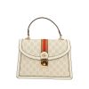 Gucci  Ophidia shoulder bag  in beige logo canvas  and white leather - 360 thumbnail