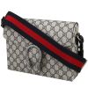 Bolso bandolera Gucci   en tejido "Suprême GG" beige - 00pp thumbnail