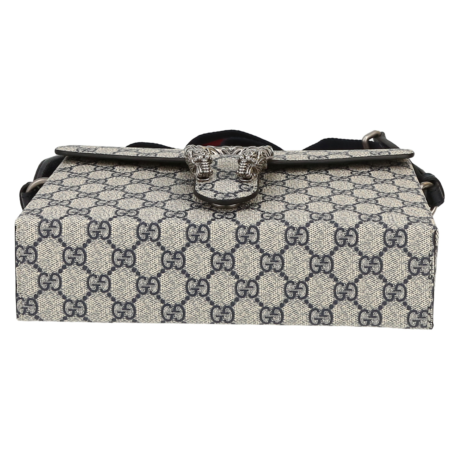 Bolso bandolera Gucci   en tejido "Suprême GG" beige - Detail D1