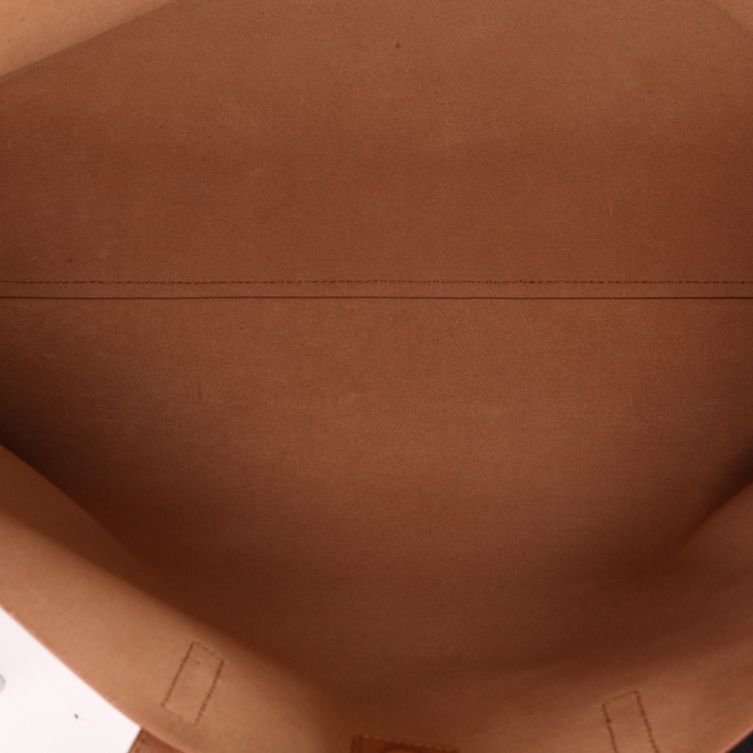 Saint Laurent  Shopping large  shopping bag  in brown leather - Detail D3