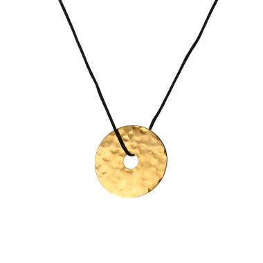 Pendentif Dinh Van Pi Chinois grand modèle en or jaune 24 carats