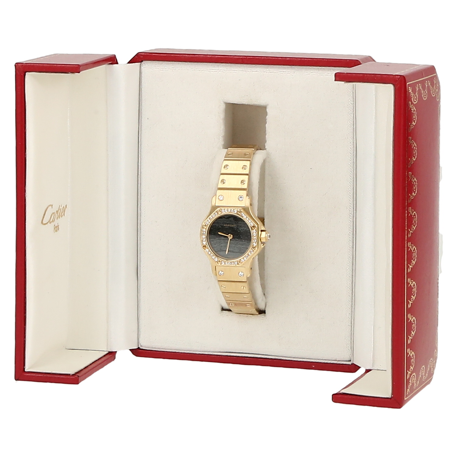 Cartier Santos Octogonale  in yellow gold Ref: 0906  Circa 1990 - Detail D2