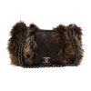 Chanel   handbag  in brown quilted leather  and brown furr - 360 thumbnail