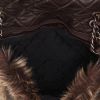 Chanel   handbag  in brown quilted leather  and brown furr - Detail D3 thumbnail
