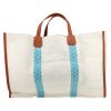 Goyard  Roseline reversible shopping bag  in white canvas  and  Goyard canvas - Detail D5 thumbnail