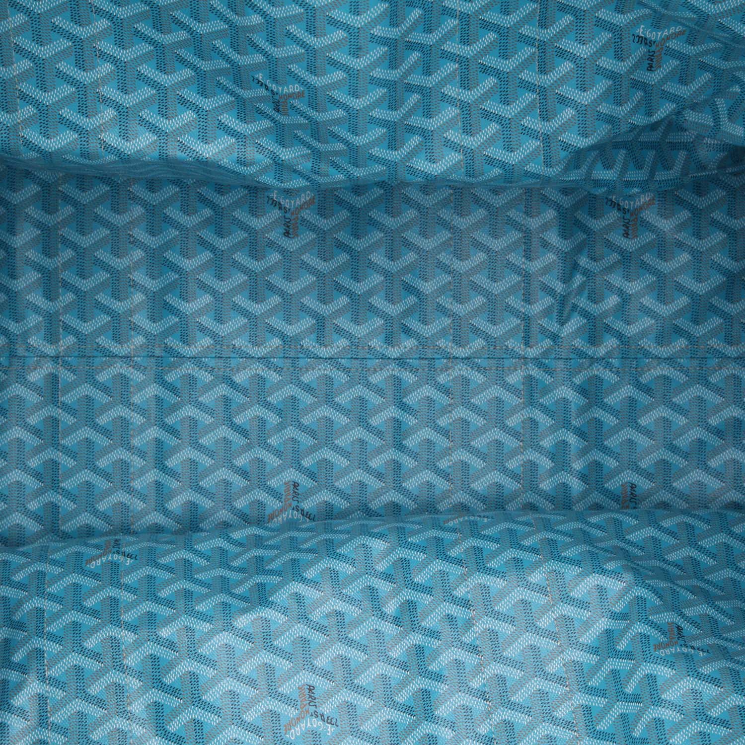 Goyard  Roseline reversible shopping bag  in white canvas  and  Goyard canvas - Detail D7