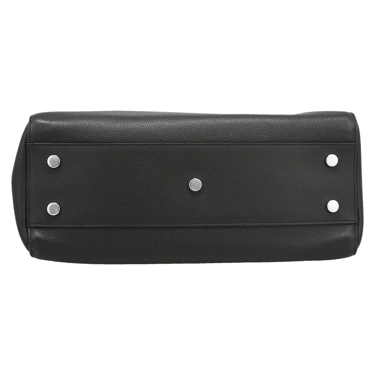 Saint Laurent  Rive Gauche shoulder bag  in black grained leather - Detail D1