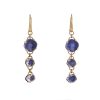 Pomellato Capri earrings in pink gold, lapis-lazuli and rock crystal - 00pp thumbnail