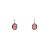 Pomellato Colpo Di Fulmine earrings in pink gold, garnet and sapphires - 00pp thumbnail