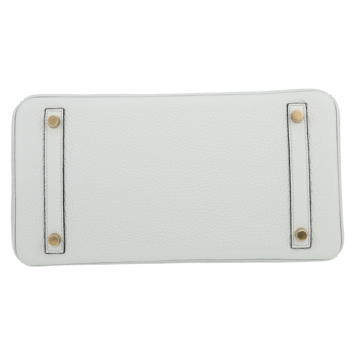 Bolso de mano Hermès  Birkin 30 cm en cuero togo Bleu Pale - Detail D1