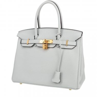 Hermès  Birkin 30 cm handbag  in Bleu Pale togo leather