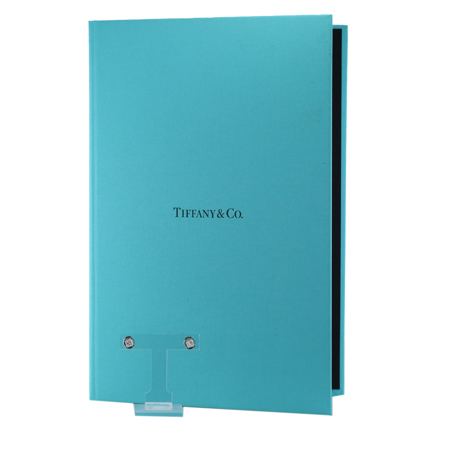 Tiffany & Co  small earrings in platinium and diamonds - Detail D2