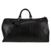 Sac de voyage Louis Vuitton  Keepall 55 en cuir épi noir - Detail D1 thumbnail