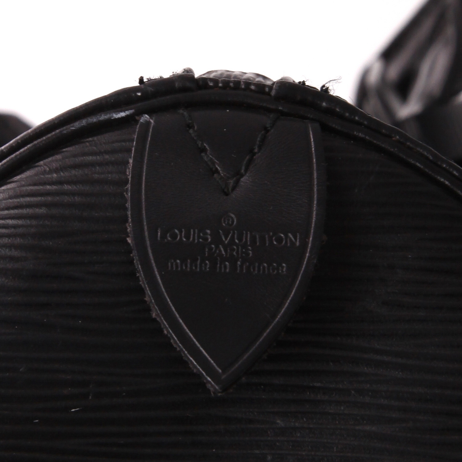 Sac de voyage Louis Vuitton  Keepall 55 en cuir épi noir - Detail D6