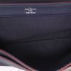 Louis Vuitton  Lockme handbag  in navy blue and red grained leather - Detail D3 thumbnail