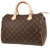 Bolso de mano Louis Vuitton  Speedy 30 en lona Monogram marrón y cuero natural - 00pp thumbnail