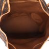 Louis Vuitton  Montsouris backpack  in brown monogram canvas  and natural leather - Detail D3 thumbnail