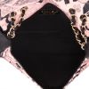 Chanel  Editions Limitées handbag  in pink velvet  and black leather - Detail D3 thumbnail