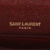 Sac bandoulière Saint Laurent  Kaia petit modèle  en autruche bordeaux - Detail D2 thumbnail