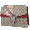 Gucci  Dionysus bag worn on the shoulder or carried in the hand  in beige monogram canvas  and burgundy suede - 00pp thumbnail