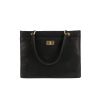 Chanel  Vintage handbag  in black leather - 360 thumbnail