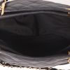 Chanel   small model  handbag  in black quilted grained leather - Detail D3 thumbnail