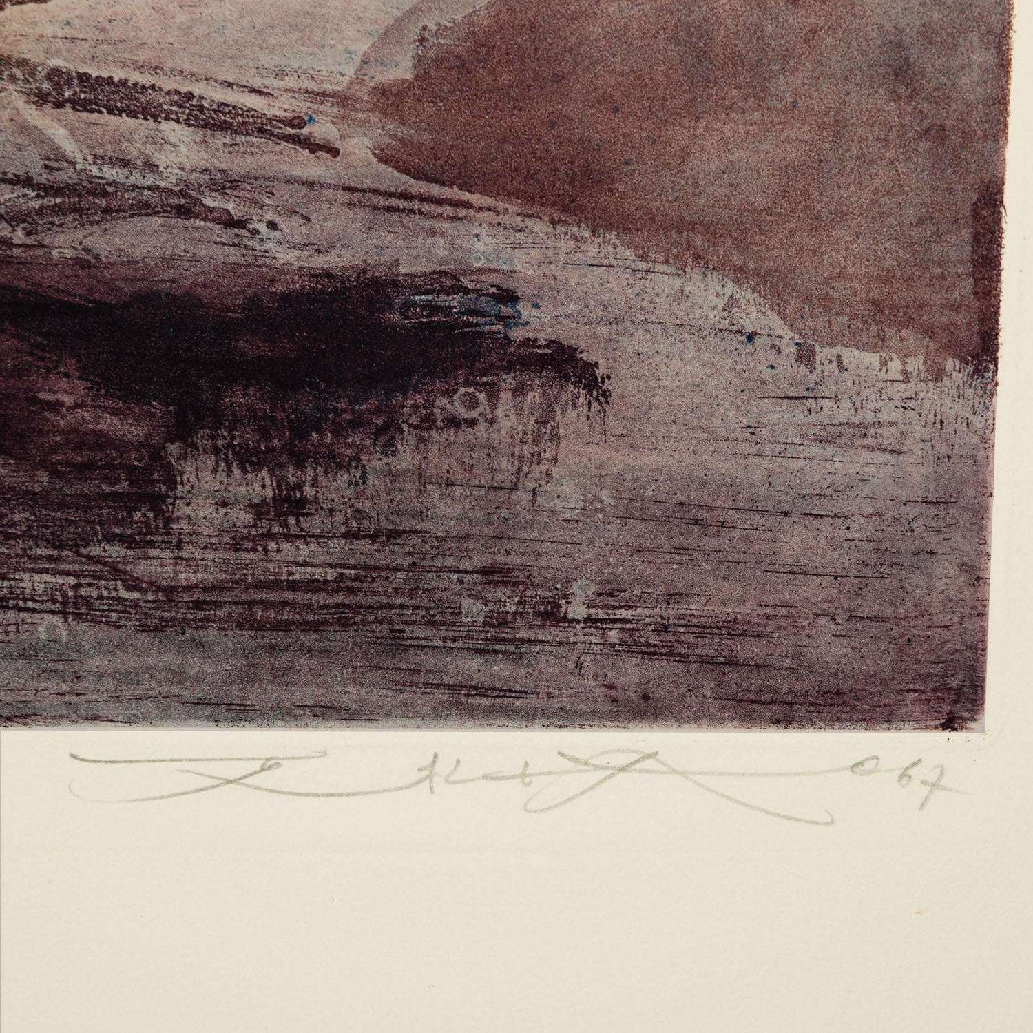 Zao Wou-Ki (1920-2013), Untitled - 1967 - Detail D2