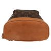 Louis Vuitton  Montsouris backpack  in brown monogram canvas  and natural leather - Detail D1 thumbnail