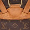 Mochila Louis Vuitton  Montsouris en lona Monogram marrón y cuero natural - Detail D2 thumbnail