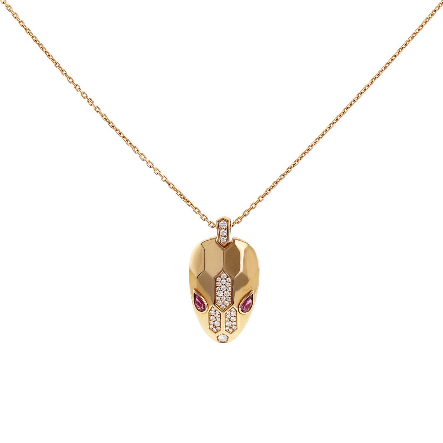 Serpenti Viper Necklace 348165 | Bulgari | Fancy necklace, Necklace, White  gold necklaces