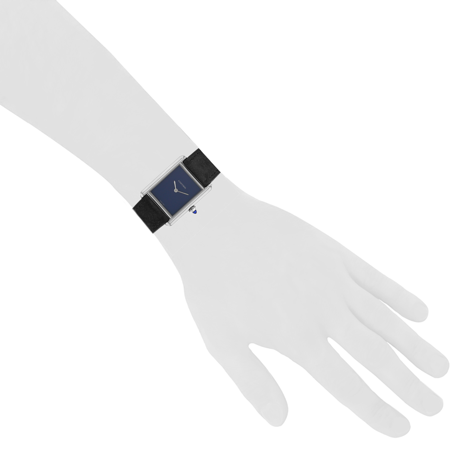 Cartier Tank Must  in stainless steel Ref: Cartier - 4323  Circa 2022 - Detail D1