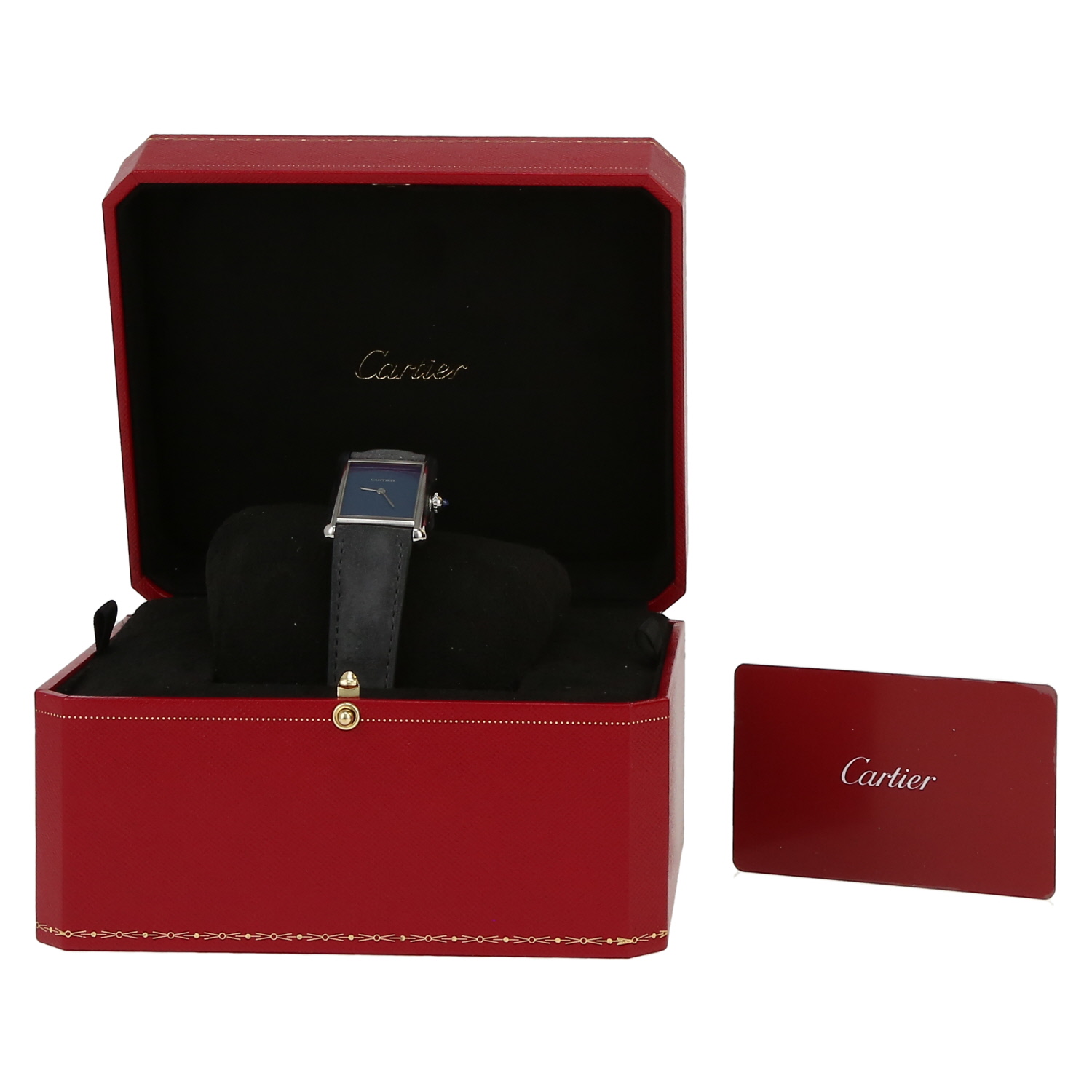 Montre Cartier Tank Must en acier Ref: Cartier - 4323  Vers 2022 - Detail D2