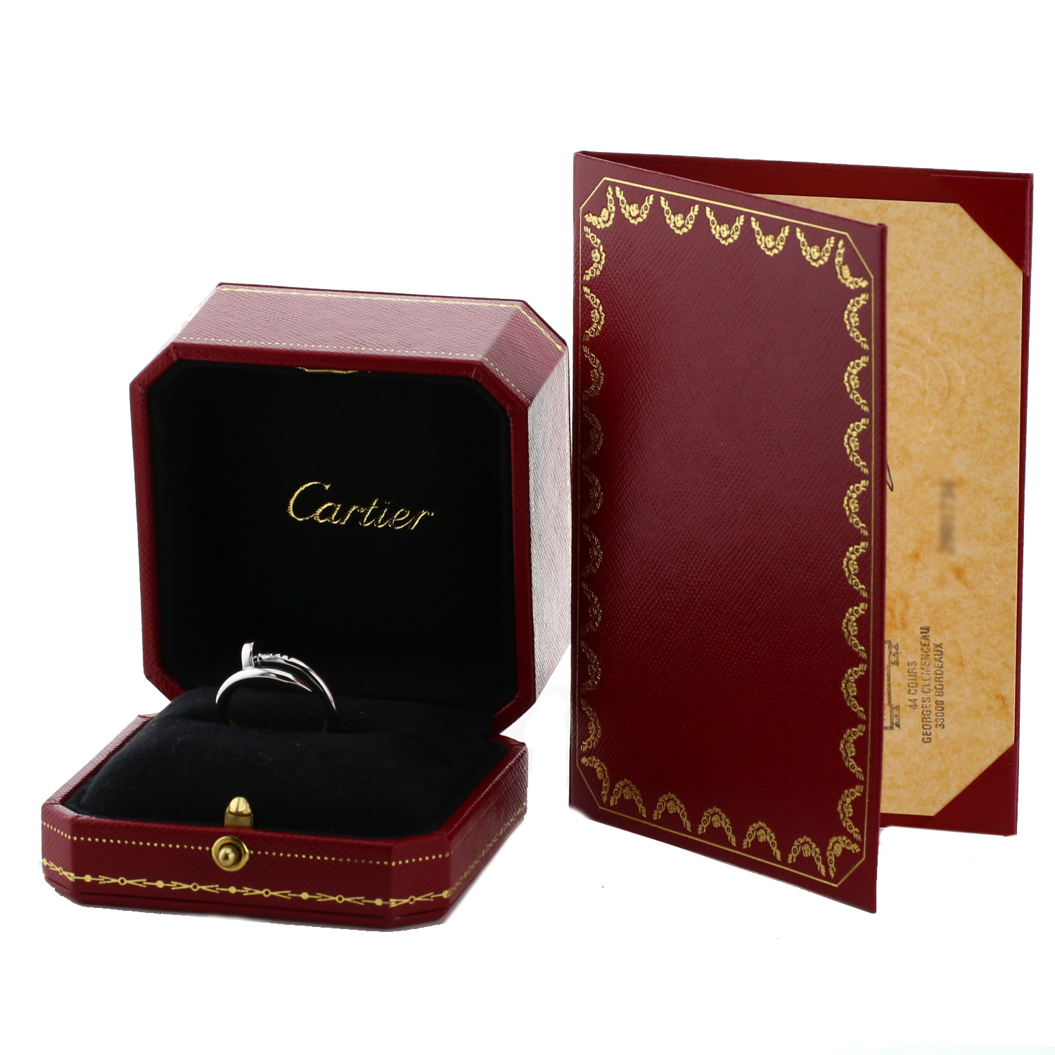 Cartier Juste un clou ring in white gold - Detail D2