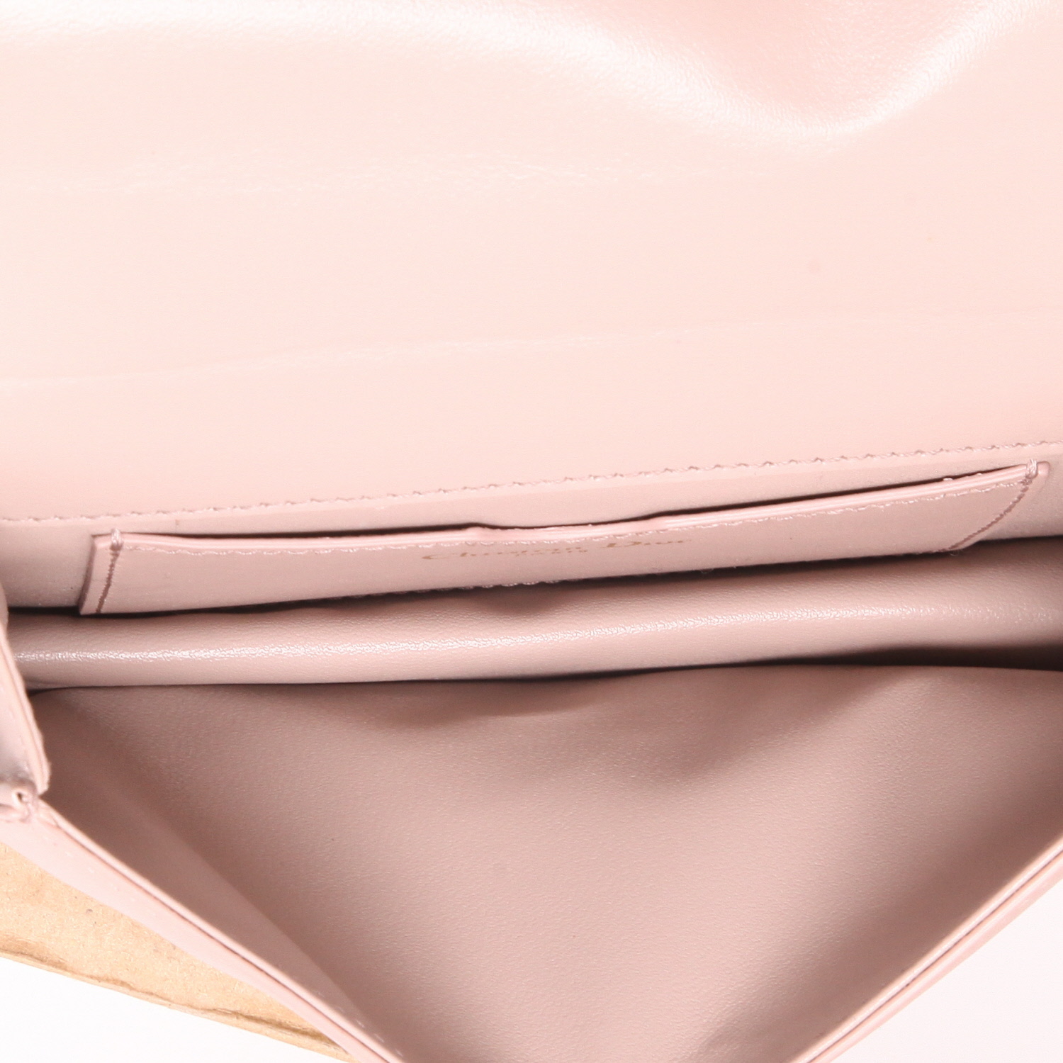 Pochette Dior  Abeille in pelle rosa polvere - Detail D3