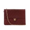 Chanel  Vintage handbag  in burgundy leather - 360 thumbnail