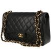 Chanel  Timeless Jumbo handbag  in black quilted grained leather - 00pp thumbnail