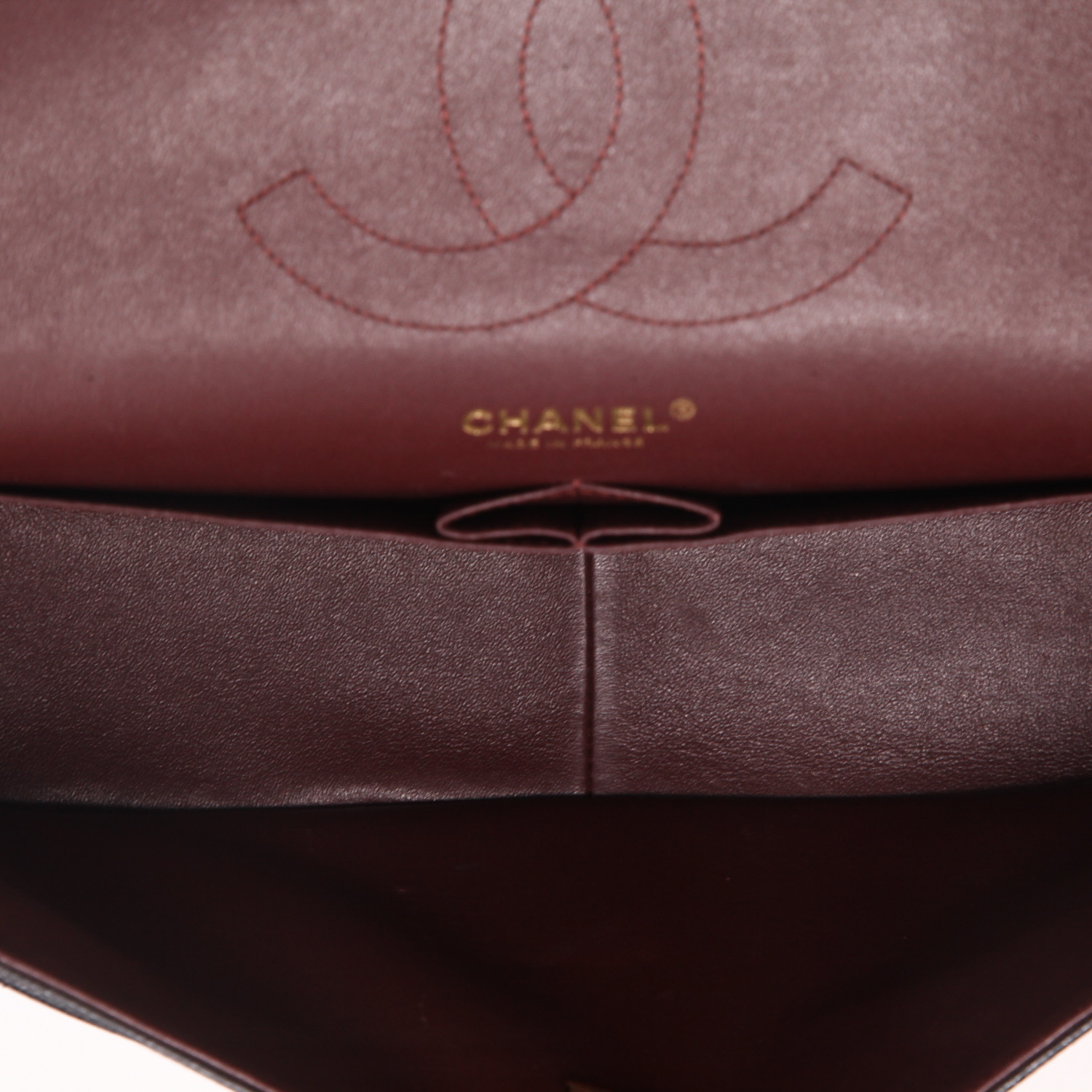 Borsa Chanel  Timeless Jumbo in pelle martellata e trapuntata nera - Detail D3