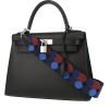 Hermès  Kelly 28 cm handbag  in black epsom leather - Detail D5 thumbnail