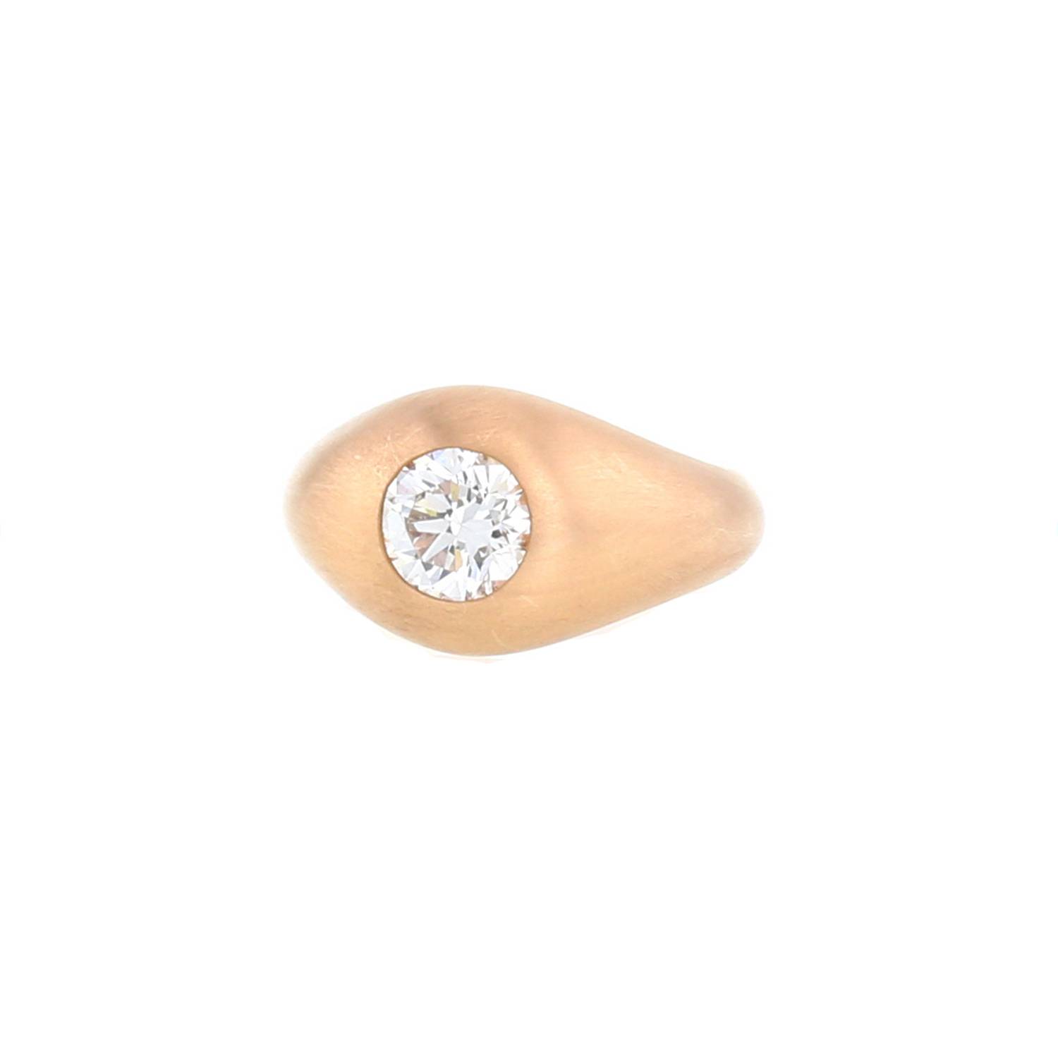 Anello Vintage  in oro rosa e diamante - 00pp