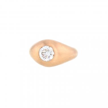 Bague Vintage  en or rose et diamant