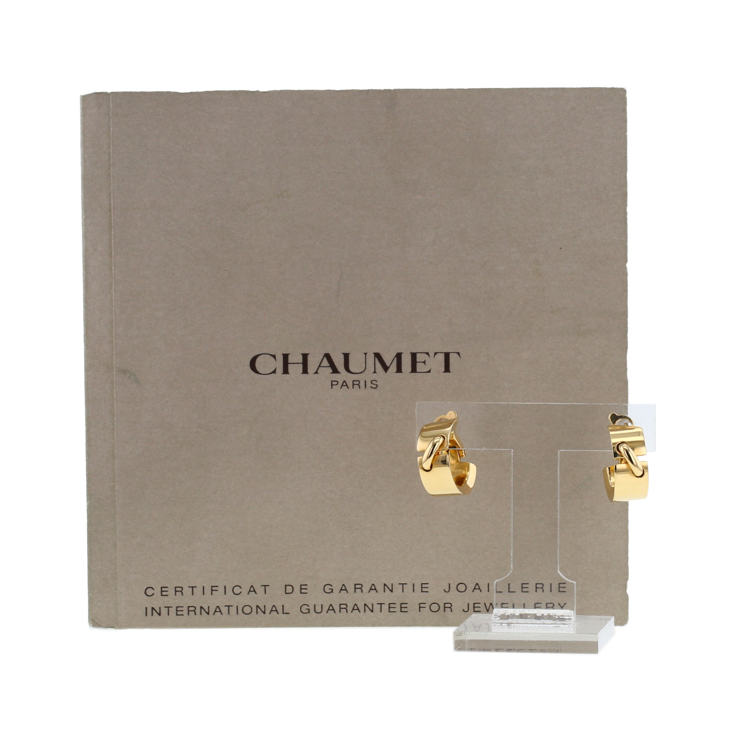 Chaumet Lien earrings in yellow gold - Detail D2
