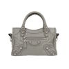 Balenciaga  City handbag  in grey leather - 360 thumbnail