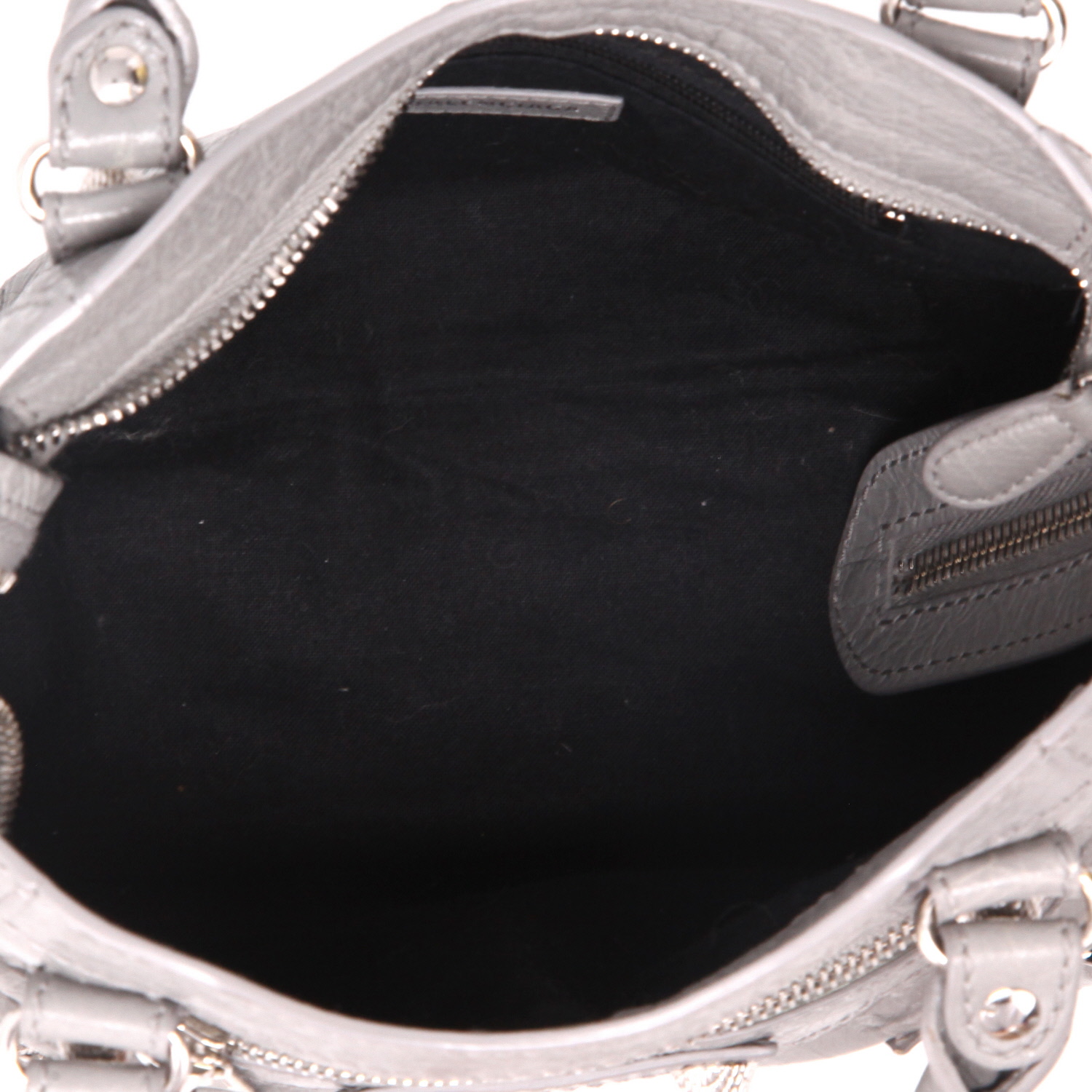 Bolso de mano Balenciaga  City en cuero gris - Detail D3
