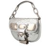 Gucci   mini  handbag  in silver python  and silver leather - 00pp thumbnail