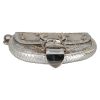Gucci   mini  handbag  in silver python  and silver leather - Detail D1 thumbnail